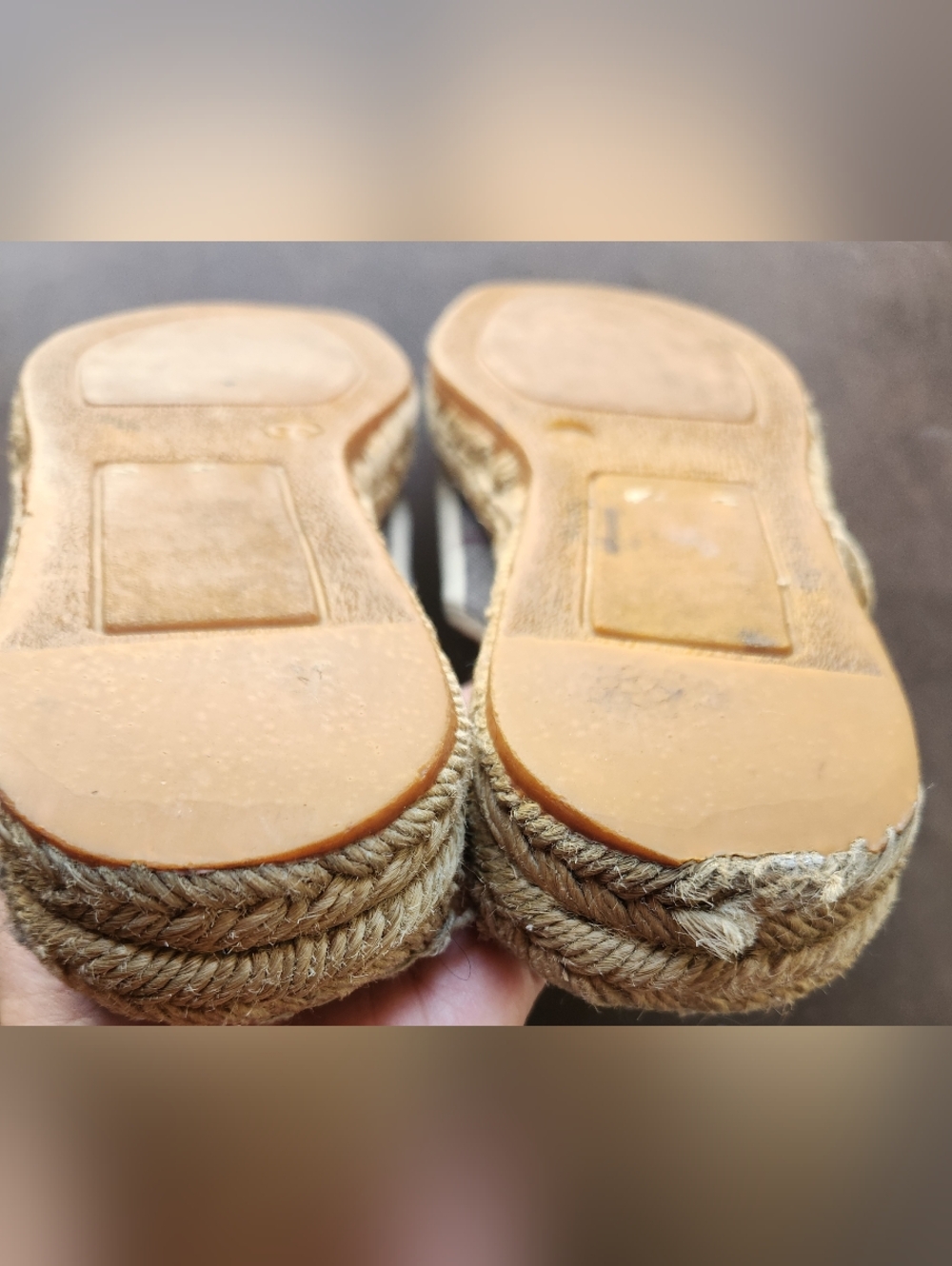 Burberry Espadrille Slide Sandals - Picture 3 of 3